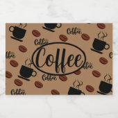 Café Themed Kaffeeküche Kanister für Kaffee Lebensmitteletikett (Einzelnes Label)