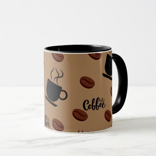 Café Themed Tasse (VorderseiteRechts)