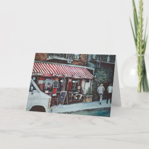 Cafe Tina's Twilight Grußkarte Karte