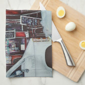 Cafe Tina's Twilight, NYC Geschirrtuch (Viertel Falte)