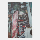 Cafe Tina's Twilight, NYC Geschirrtuch (Vertikal)