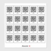 Cafe-Tisch-QR-Code-Aufkleber | Digitales Menü Scan Aufkleber (Blatt)