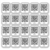 Cafe-Tisch-QR-Code-Aufkleber | Digitales Menü Scan Aufkleber (Vorderseite)