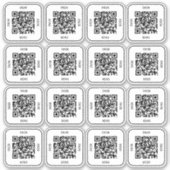 Cafe-Tisch-QR-Code-Aufkleber | Digitales Menü Scan Aufkleber (Vorderseite)