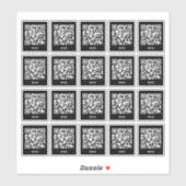 Cafe-Tisch-QR-Code-Aufkleber | Digitales Menü Scan Aufkleber (Blatt)