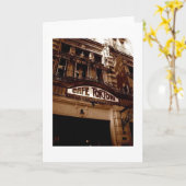 Café Tortoni Blank Grußkarte Karte (Gelbe Blume)