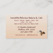 Café und Bäckerei Visitenkarte (Rückseite)