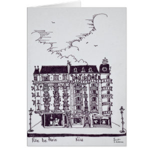 Café und Geschäfte in der Rue de Paris Alt-Nizza