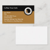 Café und Restaurant zum Thema Kaffee Visitenkarte (Vorne/Hinten)