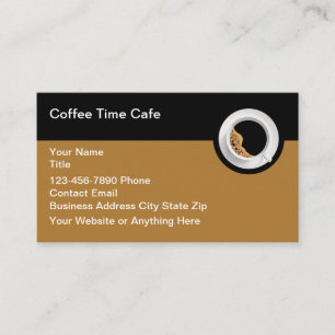 Café und Restaurant zum Thema Kaffee Visitenkarte