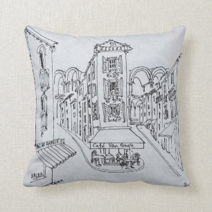 Cafe Van Gogh, Place Voltaire, Arles, Frankreich Kissen