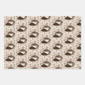 Café Vibe Trio 3 Geschenkpapier Set (Vorderseite)