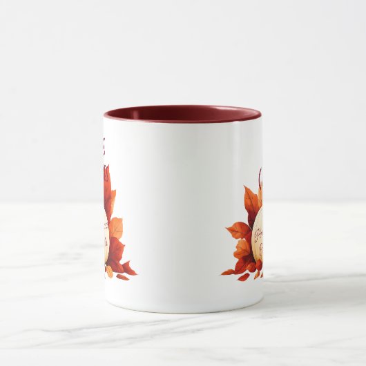 Café Vibes Herbst - Liebe Pumpkin Gewürz & Koffein Tasse (Zentrum)