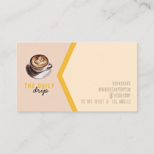 Café Visitenkarte (Rückseite)