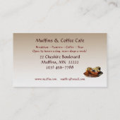 Café Visitenkarte (Rückseite)