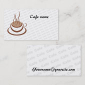Café Visitenkarte (Vorne/Hinten)