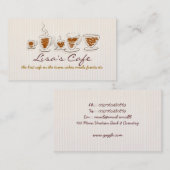 Café-Visitenkarte Visitenkarte (Vorne/Hinten)