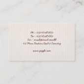 Café-Visitenkarte Visitenkarte (Rückseite)