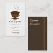 Café-Visitenkarte Visitenkarte (Vorne/Hinten)