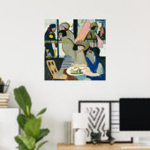 Café von Ernst Ludwig Kirchner Poster (Heimbüro)