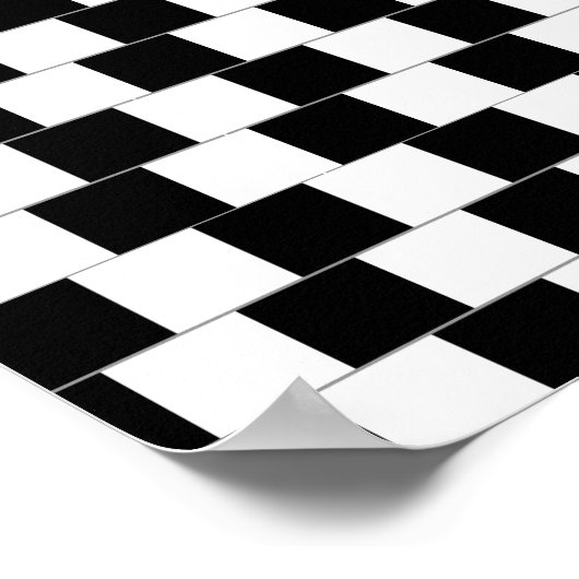 Café Wall optische Illusion Horizontale Linien Poster (Ecke)