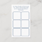 Café White Blue Logo & QR - Vielen Dank Treuekarte (Rückseite)