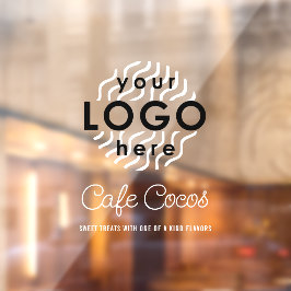 Cafe Window Cling Fensteraufkleber