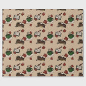 Cafe Wrapping Paper Geschenkpapier (Flach)