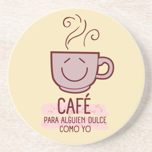 Café y dulce como getränkeuntersetzer (Vorne)