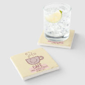 Café y dulce como yo steinuntersetzer (Seitenansicht)