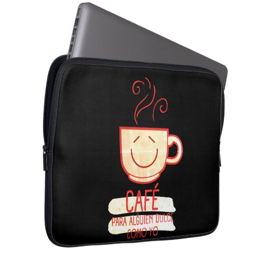 Café y Dulce Laptopschutzhülle (Vorne Rechts)