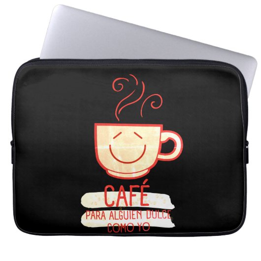 Café y Dulce Laptopschutzhülle (Vorderseite)