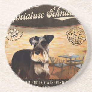 Café-Zwergschnauzer Getränkeuntersetzer
