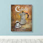 Cafecito - Canan Coffee Canvas Print Leinwanddruck (Insitu (Holzboden))