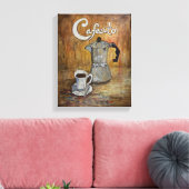 Cafecito - Canan Coffee Canvas Print Leinwanddruck (Insitu (Wohnzimmer))