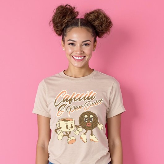 Cafecito & Pan Dulce Retro Spanisch T-Shirt