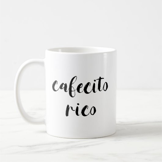 Cafecito Rico spanische Kaffee-Tasse Kaffeetasse (Links)