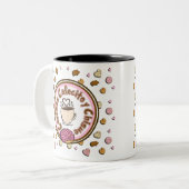 Cafecito und Chisme Tasse im mexikanischen Stil (Vorderseite Links)