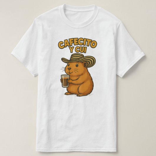 Cafecito und Cui T-Shirt (Design vorne)