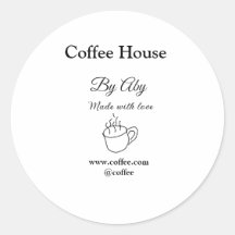 Caféhaus mit Liebe gemacht Text-Website socia