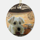 CaféminiSchnauzer Keramik Ornament (Links)