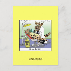 cafepress zahnmedizin hyäne, Rick London Samml... Postkarte
