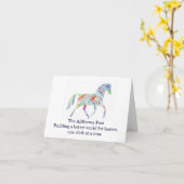 Cafepresslogo, The AllHorses PostErstellen Sie ein Karte (Gelbe Blume)