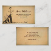 Caférestaurant-Bäckerei-Visitenkarte Visitenkarte (Vorne/Hinten)