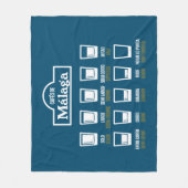 Cafes de Malaga Fleecedecke (Vorderseite)