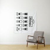 Cafes de Malaga Wandteppich (Beispiel (Horizontal))