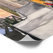 Cafes Provence Frankreich - Poster (Ecke)