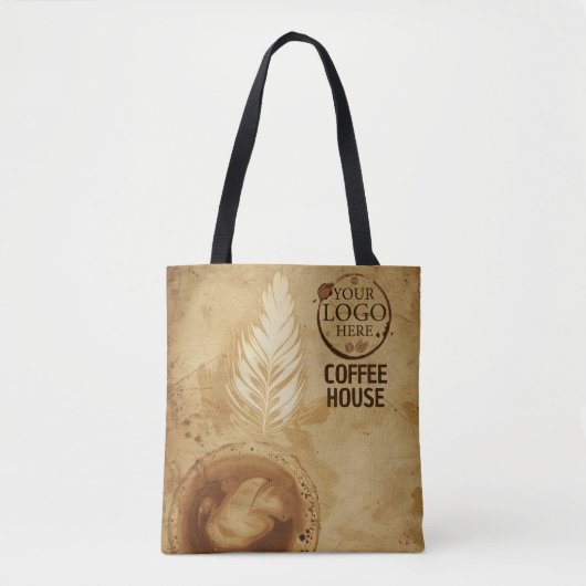 Cafés und Coffee Shops Logos für Latte Art Tasche (Vorderseite)