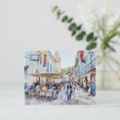 Cafes von Tomar, Portugal Postkarte (Stehend Vorderseite)