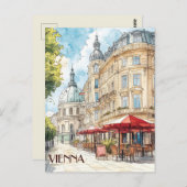 Cafes von Vienna Austria Travel Postkarte (Vorne/Hinten)